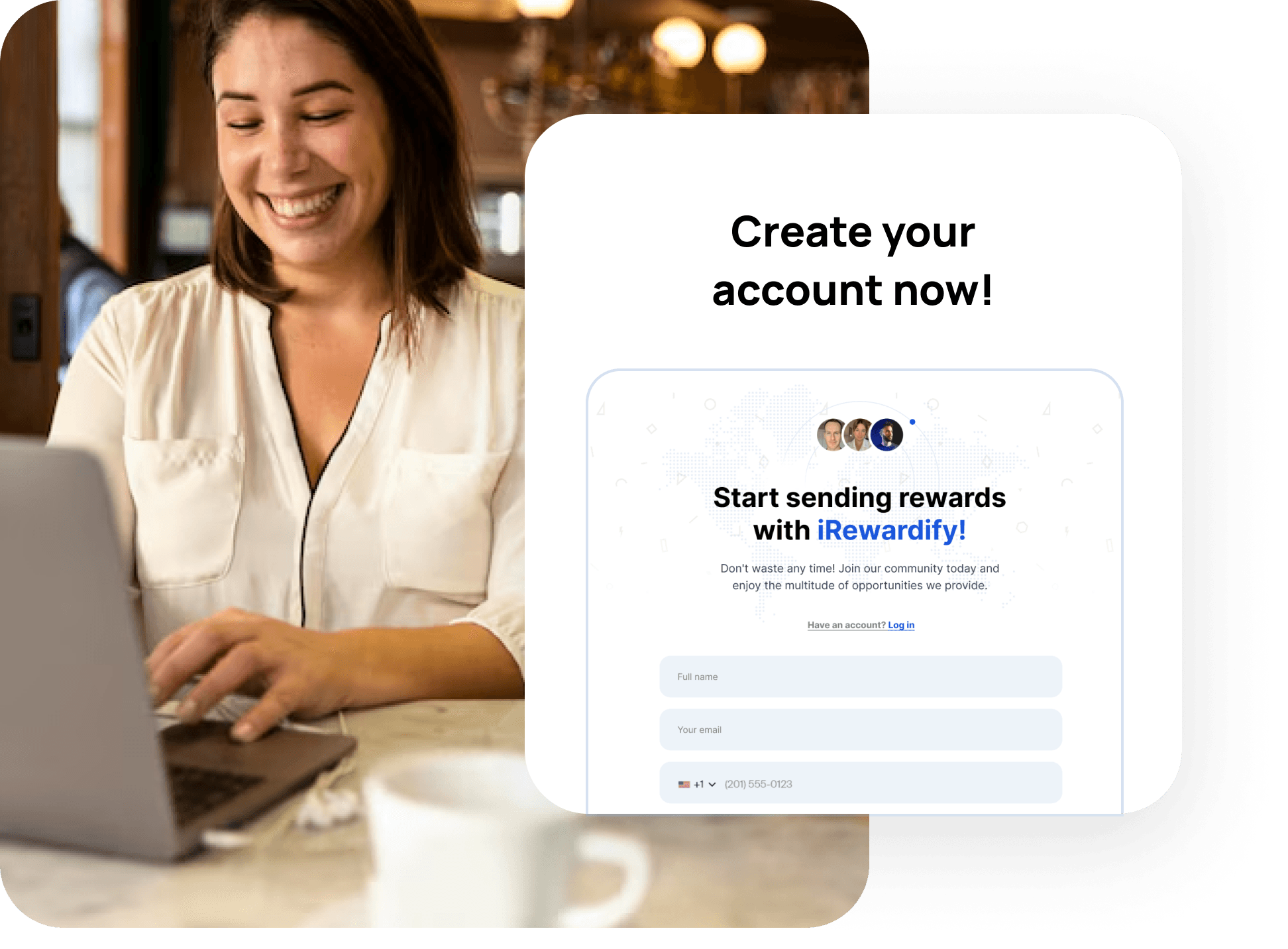 Easy Sign Up process